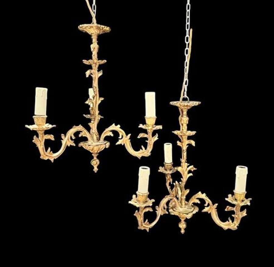 Antique Chandelier Pairs