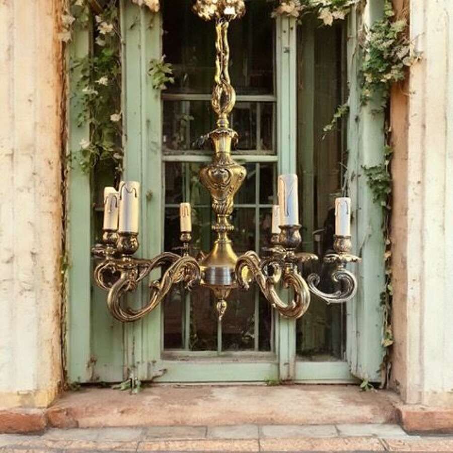 No Glass Antique Chandeliers