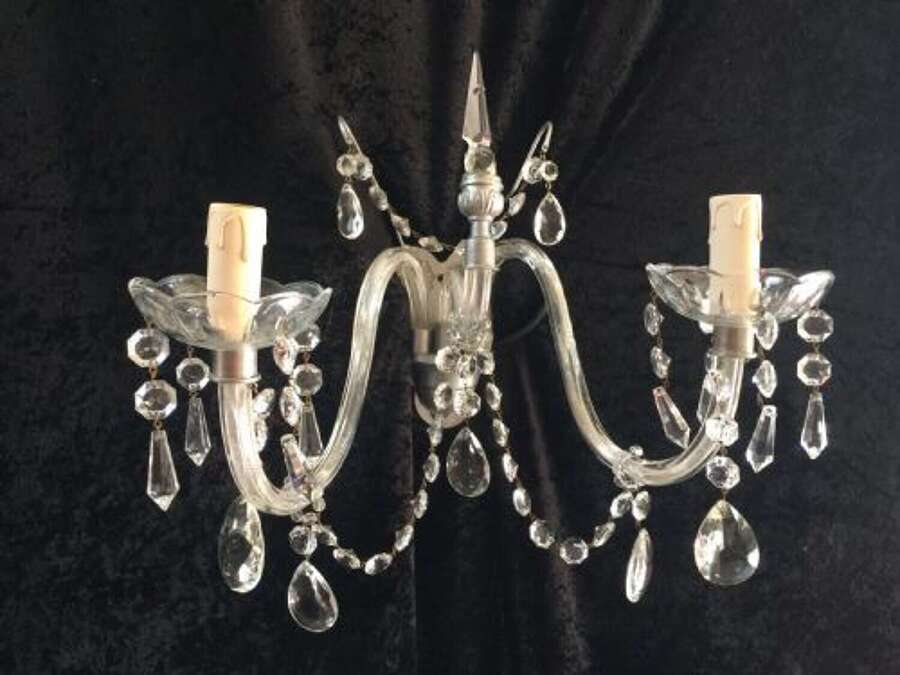 A Set of Three English Antique Wall-Lights