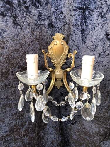 Pair of Two Light Italian Wall-Lights