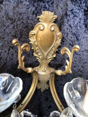 Pair of Two Light Italian Wall-Lights