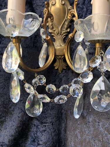 Pair of Two Light Italian Wall-Lights