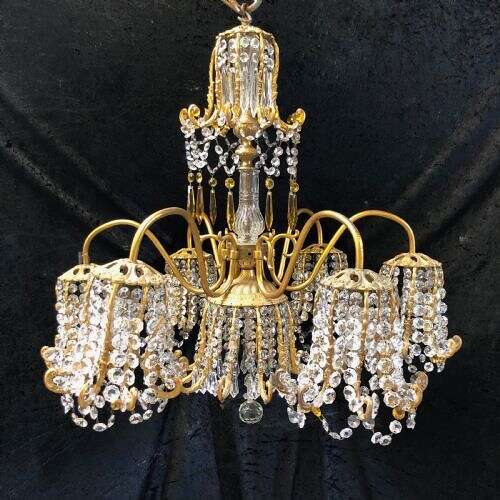 A Wonderful Italian Antique Pod Chandelier