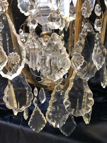 A Unique French Antique Chandelier with 9 Lights