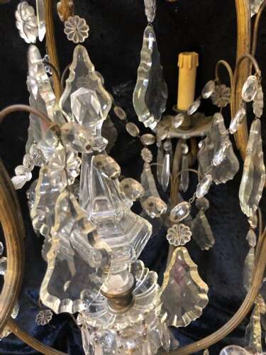 A Unique French Antique Chandelier with 9 Lights