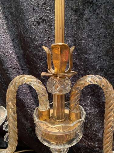 A Pair of English Candelabra Lamps