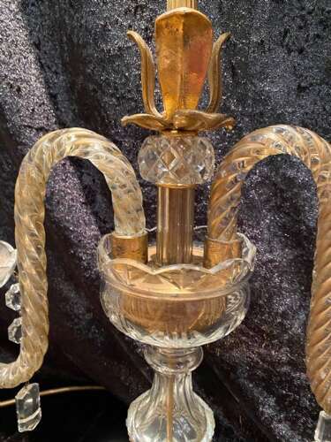 A Pair of English Candelabra Lamps