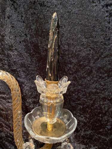 A Pair of English Candelabra Lamps