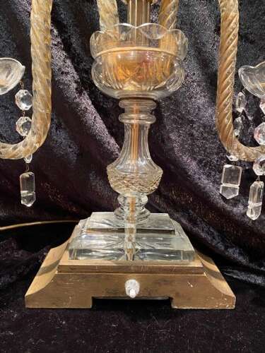 A Pair of English Candelabra Lamps