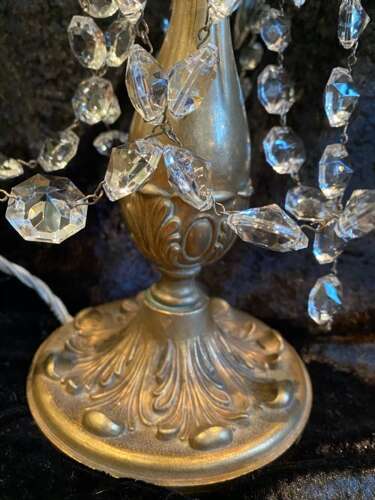 A Pair of Three Light Antique French Table Lamps