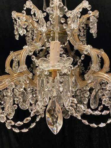 A Wonderful Italian Ten Light Italian Marie Theresa Chandelier.