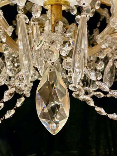 A Wonderful Italian Ten Light Italian Marie Theresa Chandelier.