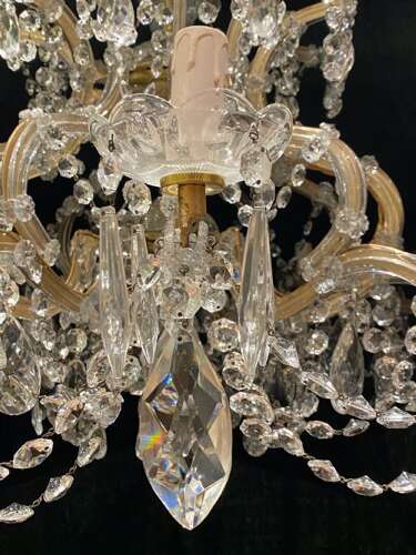 A Wonderful Italian Ten Light Italian Marie Theresa Chandelier.