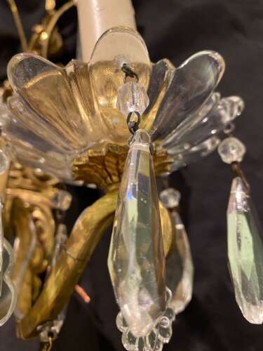 A Pair of Good Quality French Two Light Antique Wall-lights