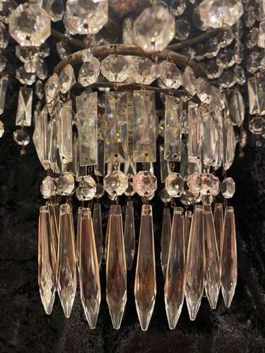 A Pair of French Tent and Waterfall Antique Chandeliers