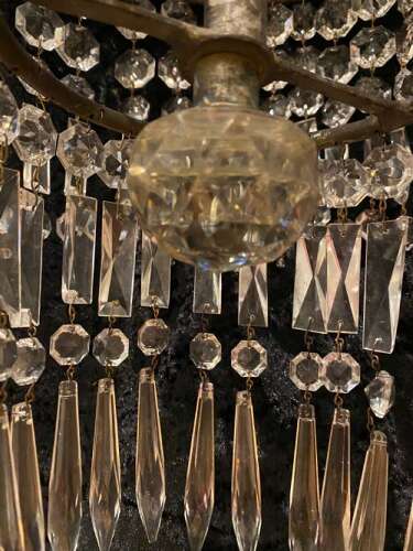 A Pair of French Tent and Waterfall Antique Chandeliers