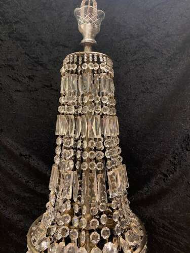 A Pair of French Tent and Waterfall Antique Chandeliers