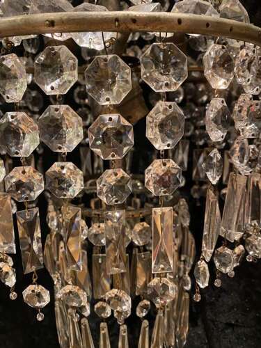 A Pair of French Tent and Waterfall Antique Chandeliers