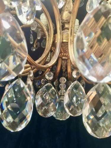 An Italian Two Tier 18 Light Antique Chandelier