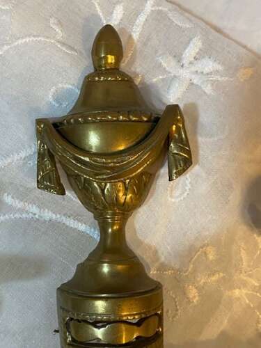 A Pair of French Antique Two Light Brass Antique Wall-lights