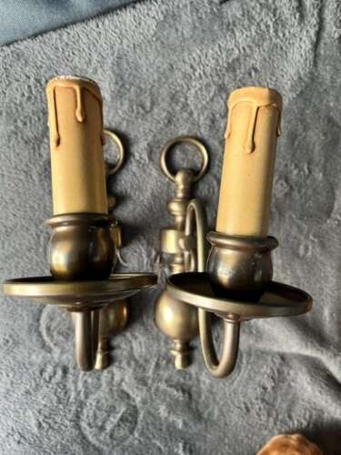 A Pair of Single Light Dutch Antique Wall-lights.