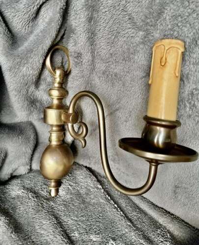 A Pair of Single Light Dutch Antique Wall-lights.