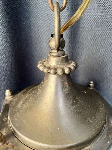 Two Light French Square Antique Lantern. C1920