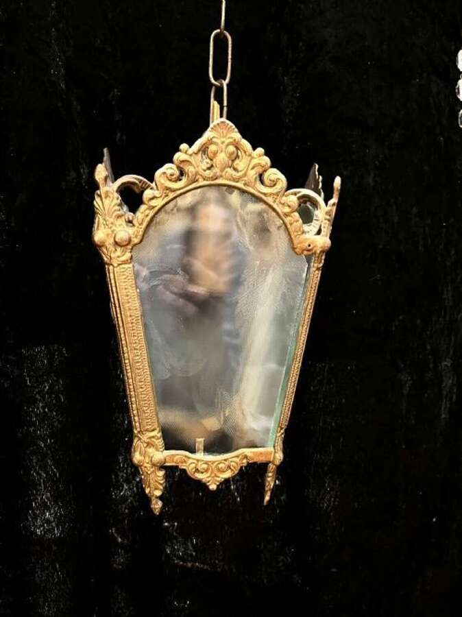 A Small  French One Light Antique Lantern