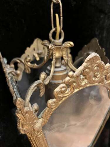 A Small French One Light Antique Lantern