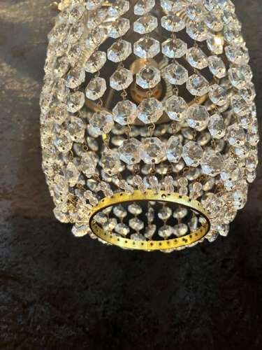 A Single Light Sac A Perle French Chandelier