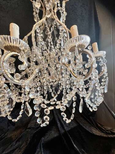 An Eight Light Gilt Florentine Antique Chandelier