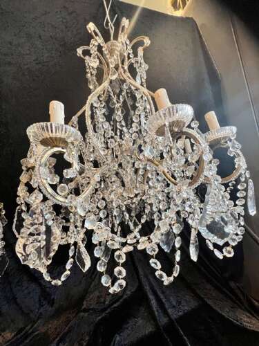 An Eight Light Gilt Florentine Antique Chandelier