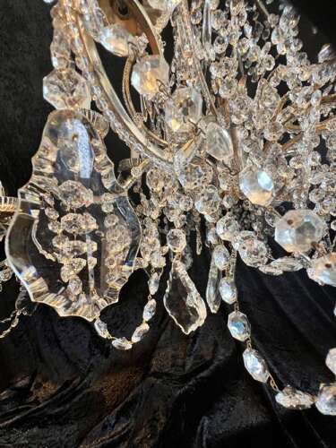 An Eight Light Gilt Florentine Antique Chandelier