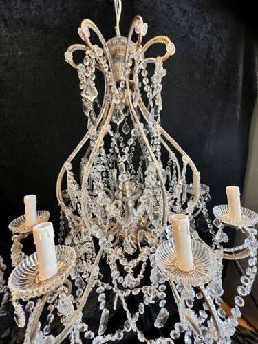 An Eight Light Gilt Florentine Antique Chandelier
