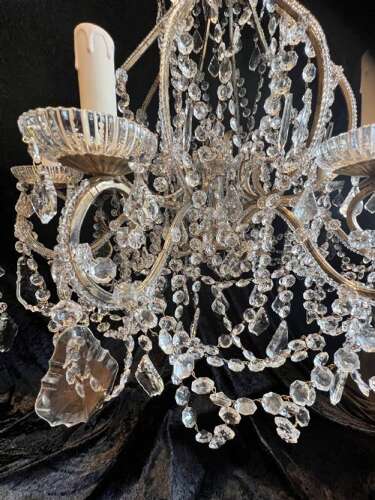 An Eight Light Gilt Florentine Antique Chandelier