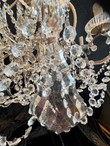 An Eight Light Gilt Florentine Antique Chandelier