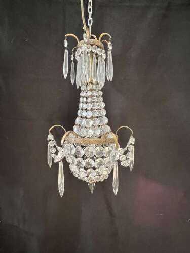 A pair of One Light French Empire Antique Chandelier