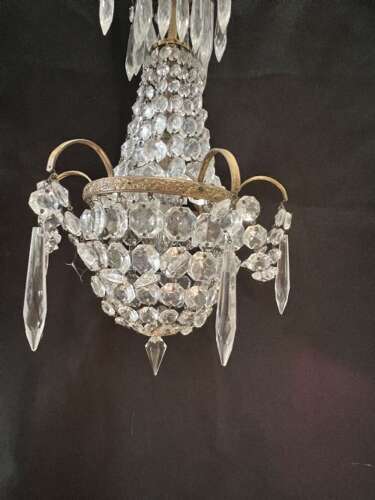 A pair of One Light French Empire Antique Chandelier