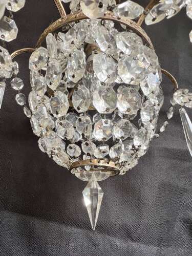 A pair of One Light French Empire Antique Chandelier