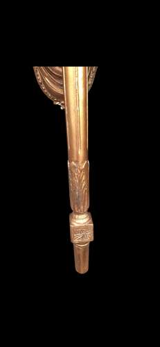A Pair of Unusual French Gilt Wall-lightes in the form of Hands with Flambeau shade