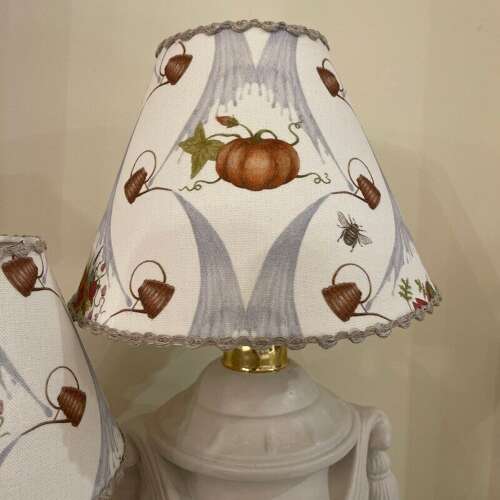 Handmade lampshade Angel strawbridge fabric