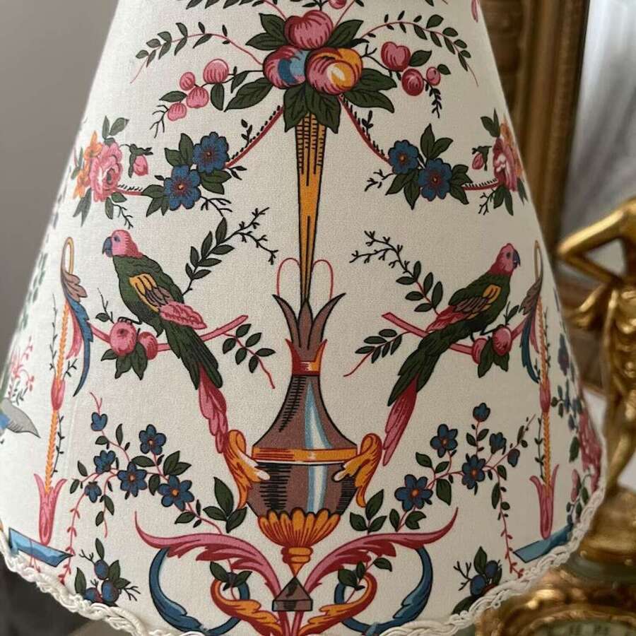 Handmade lampshade Toile de Jouy