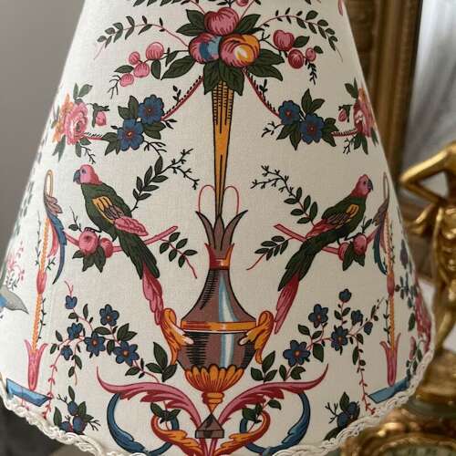 Handmade lampshade Toile de Jouy
