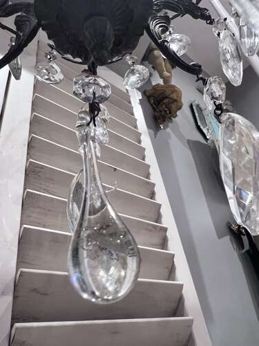 Small Single Light Italian Cage Antique Chandelier