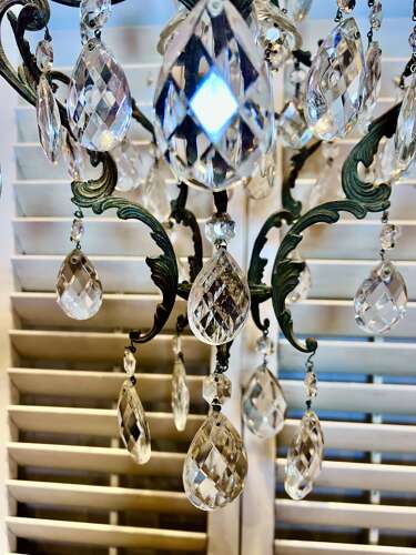 Small Single Light Italian Cage Antique Chandelier